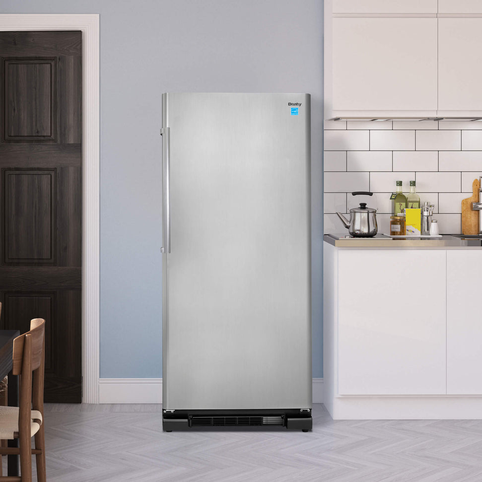 Danby - 17 cu.ft. Designer Apartment Size Stainless Steel Fridge - DAR170A3BSLDD