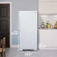 Danby - 17 cu.ft. Designer Apartment Size White Fridge - DAR170A3WDD