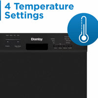 Danby - 18″ Wide Built-In Dishwasher In Black - DDW18D1EB