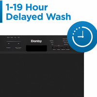 Danby - 18″ Wide Built-In Dishwasher In Black - DDW18D1EB