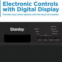 Danby - 18″ Wide Built-In Dishwasher In Black - DDW18D1EB