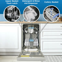 Danby - 18″ Wide Built-In Dishwasher In White - DDW18D1EW