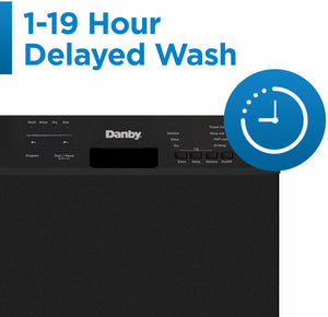 Danby - 18″ Wide Built-In Dishwasher In Black - DDW18D1EB