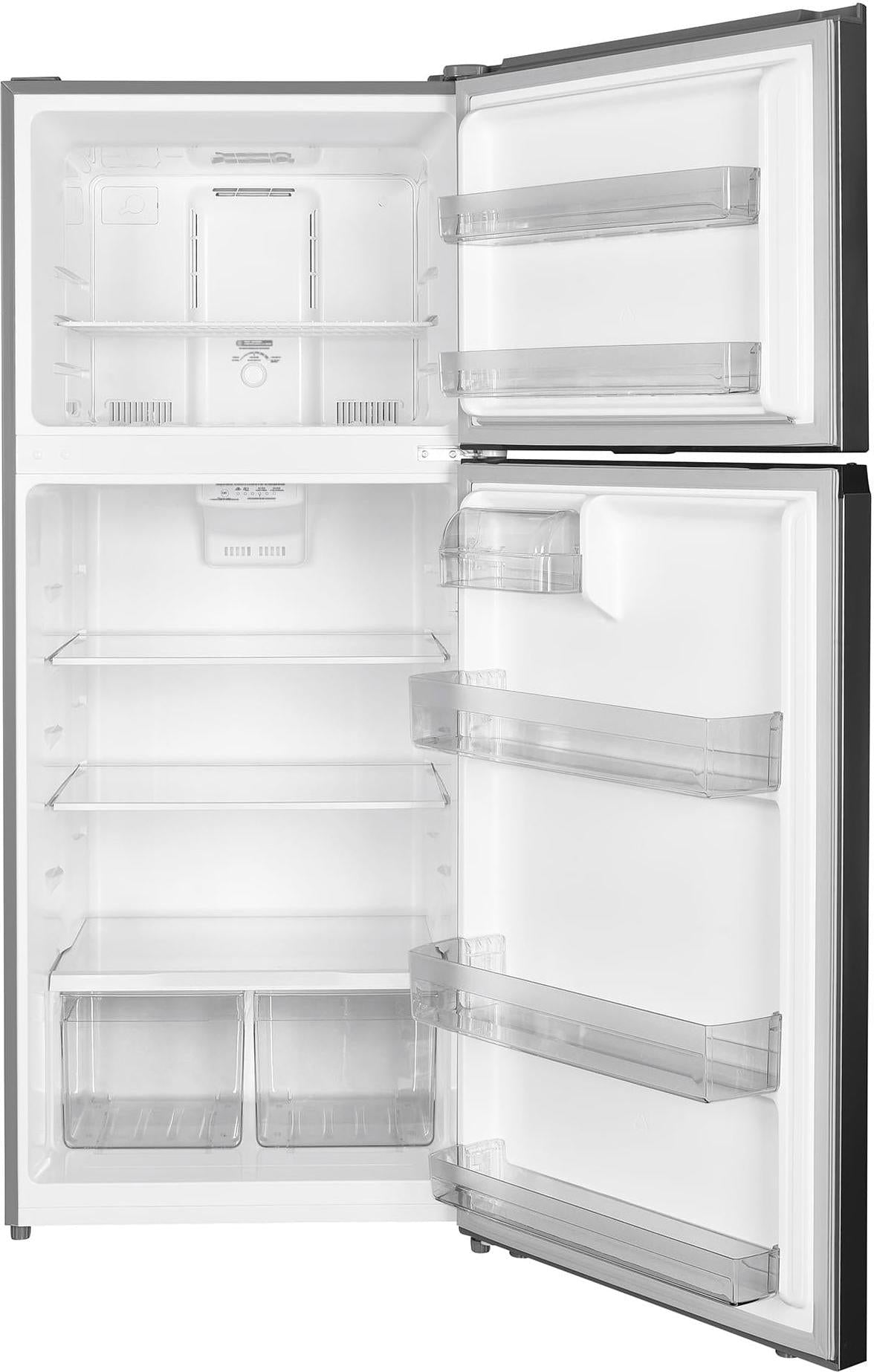 Danby - 18 cu.ft. Top Mount Refrigerator in Stainless Steel - DFF176B1SLDB