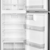 Danby - 18 cu.ft. Top Mount Refrigerator in Stainless Steel - DFF176B1SLDB