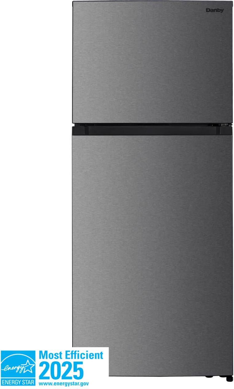 Danby - 18 cu.ft. Top Mount Refrigerator in Stainless Steel - DFF176B1SLDB