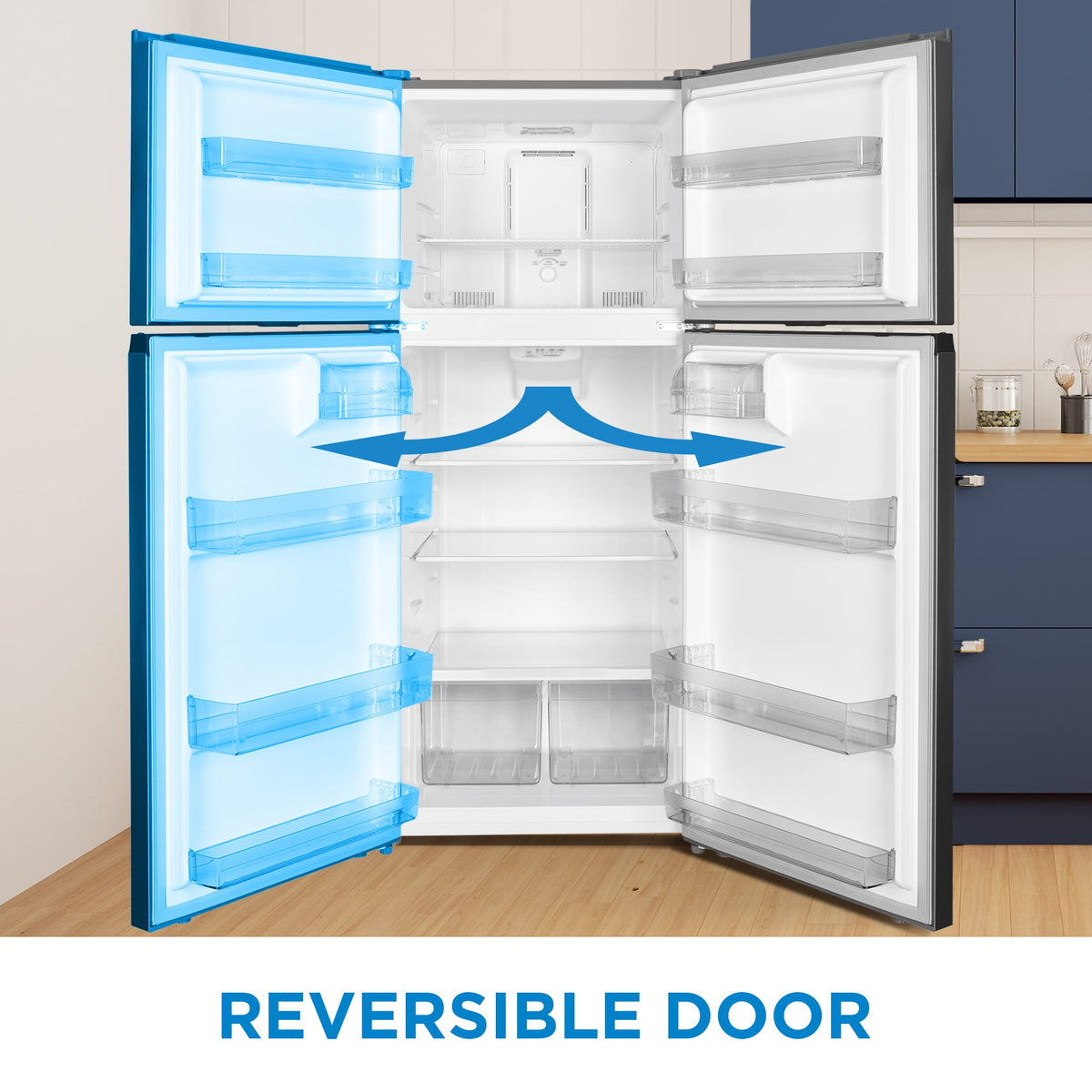 Danby - 18 cu.ft. Top Mount Refrigerator in Stainless Steel - DFF176B1SLDB