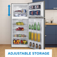 Danby - 18 cu.ft. Top Mount Refrigerator in Stainless Steel - DFF176B1SLDB