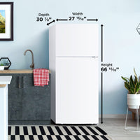 Danby - 18 cu.ft. Top Mount Refrigerator in White - DFF176B1WDB
