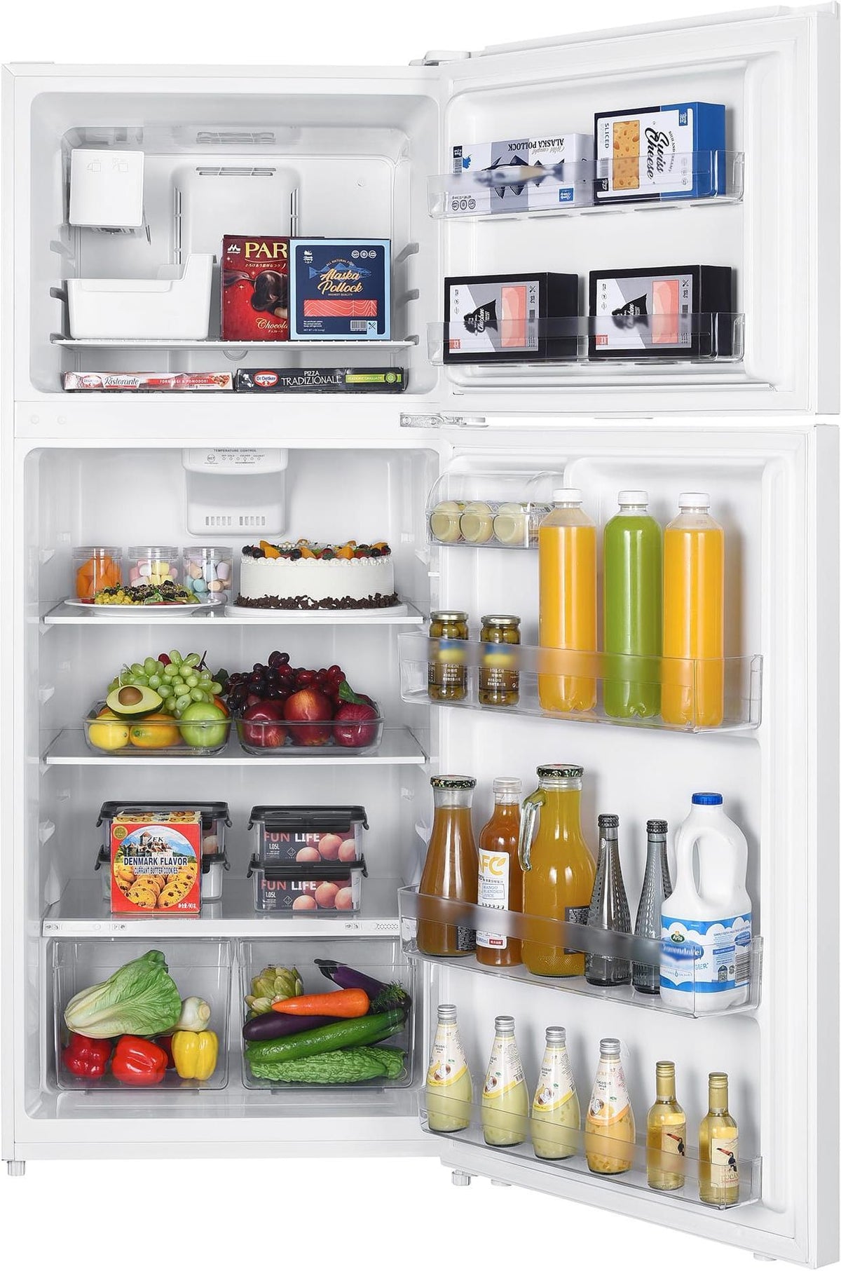 Danby - 18 cu.ft. Top Mount Refrigerator in White - DFF176B1WDB