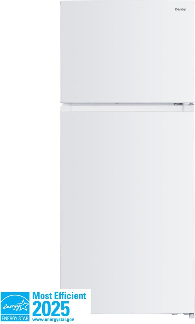 Danby - 18 cu.ft. Top Mount Refrigerator in White - DFF176B1WDB