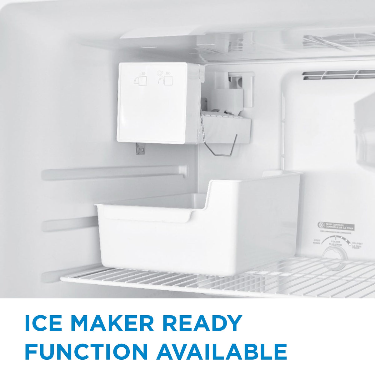 Danby - 18 cu.ft. Top Mount Refrigerator in White - DFF176B1WDB
