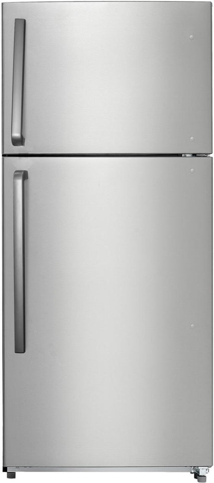 Danby - 18.1 cu.ft. Top Mount Apartment Size Fridge in Stainless Steel - DFF180E2SSDB