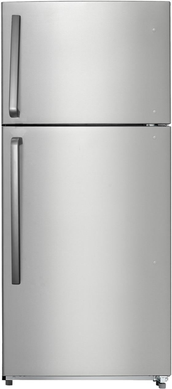 Danby - 18.1 cu.ft. Top Mount Apartment Size Fridge in Stainless Steel - DFF180E2SSDB