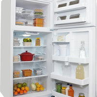 Danby - 18.1 cu.ft. Top Mount Apartment Size Fridge in White - DFF180E1WDB