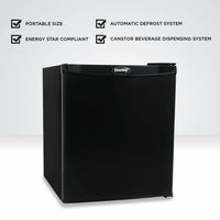 Danby - 1.0 cu.ft. Black Compact Fridge - DAR010A1BDB