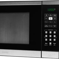 Danby - 1.1 cu.ft. Black & Stainless Steel Countertop Microwave - DBMW1126BBS