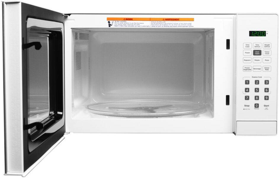Danby - 1.1 cu.ft. White Countertop Microwave - DBMW1121BWW