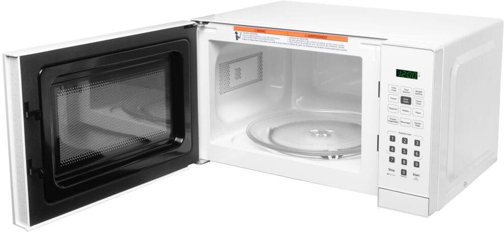 Danby - 1.1 cu.ft. White Countertop Microwave - DBMW1121BWW