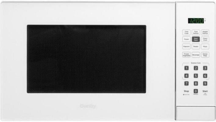 Danby - 1.1 cu.ft. White Countertop Microwave - DBMW1121BWW