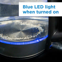 Danby - 1.2 L Black Anti-Slip Bottom Glass Kettle - DBKT12013BD11