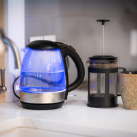 Danby - 1.2 L Black Anti-Slip Bottom Glass Kettle - DBKT12013BD11