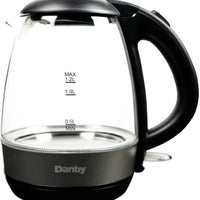 Danby - 1.2 L Black Anti-Slip Bottom Glass Kettle - DBKT12013BD11
