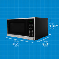 Danby - 1.3 cu.ft. Stainless Steel Multifunction Countertop Microwave with Air Fry - DBMW1361ABSS
