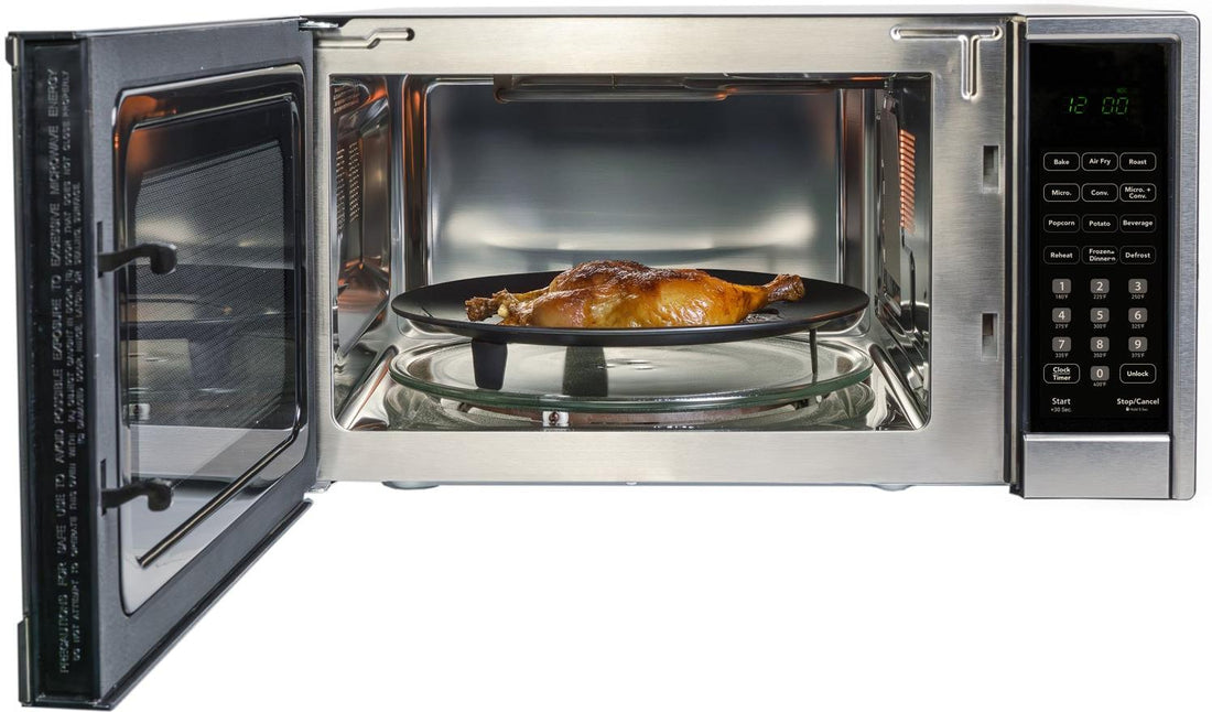 Danby - 1.3 cu.ft. Stainless Steel Multifunction Countertop Microwave with Air Fry - DBMW1361ABSS