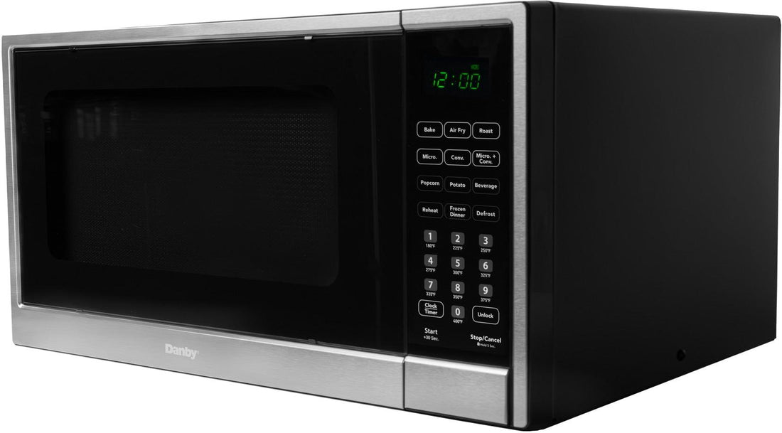 Danby - 1.3 cu.ft. Stainless Steel Multifunction Countertop Microwave with Air Fry - DBMW1361ABSS