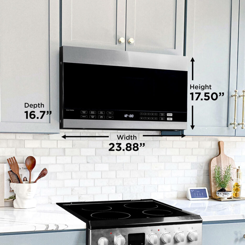 Danby - 1.4 cu. ft. Over The Range Stainless Steel Microwave Oven - DOM014401G1