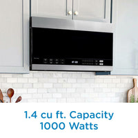 Danby - 1.4 cu. ft. Over The Range Stainless Steel Microwave Oven - DOM014401G1