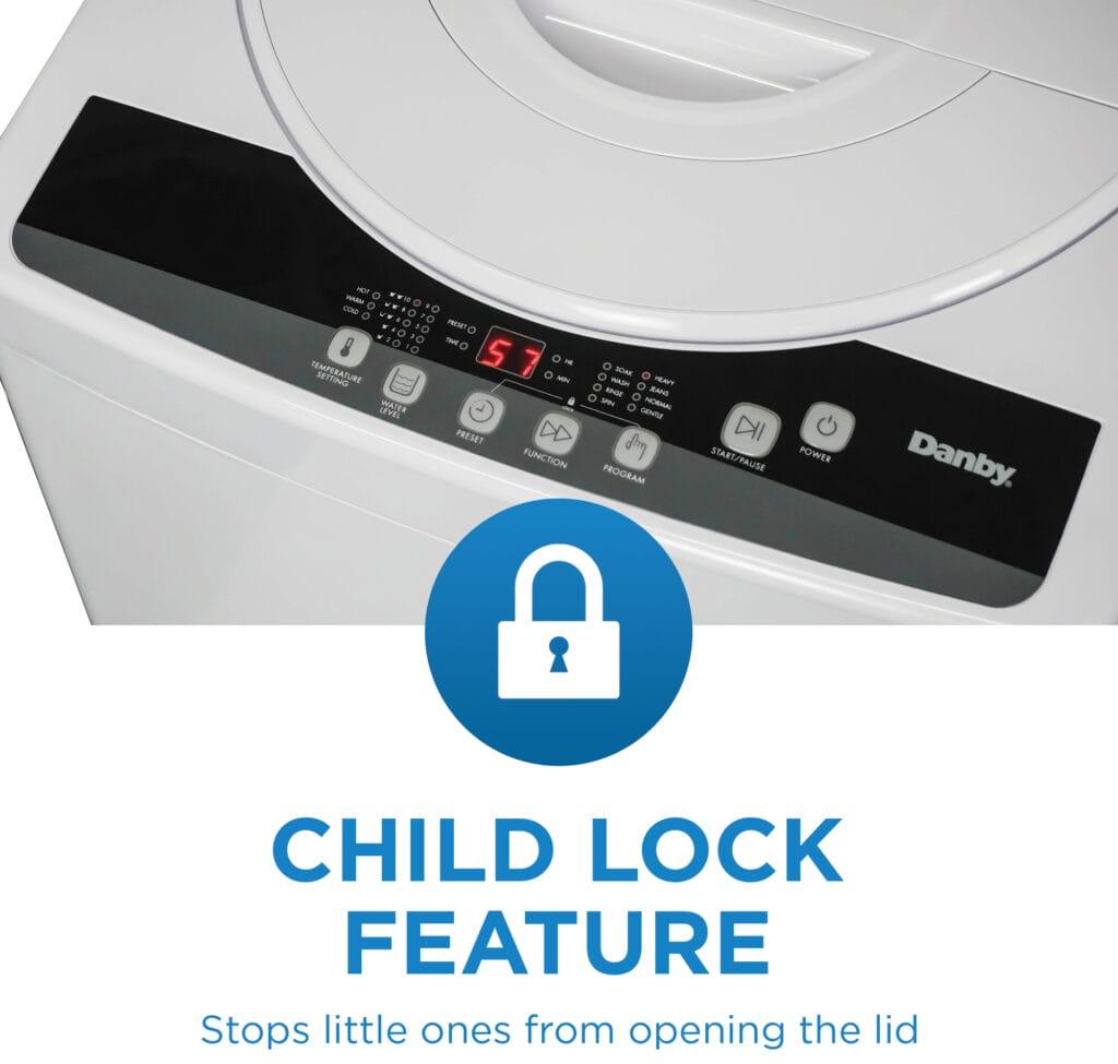 Danby - 1.6 cu. ft. Compact Top Load White Washing Machine - DWM055A1WDB-6