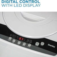 Danby - 1.6 cu. ft. Compact Top Load White Washing Machine - DWM055A1WDB-6