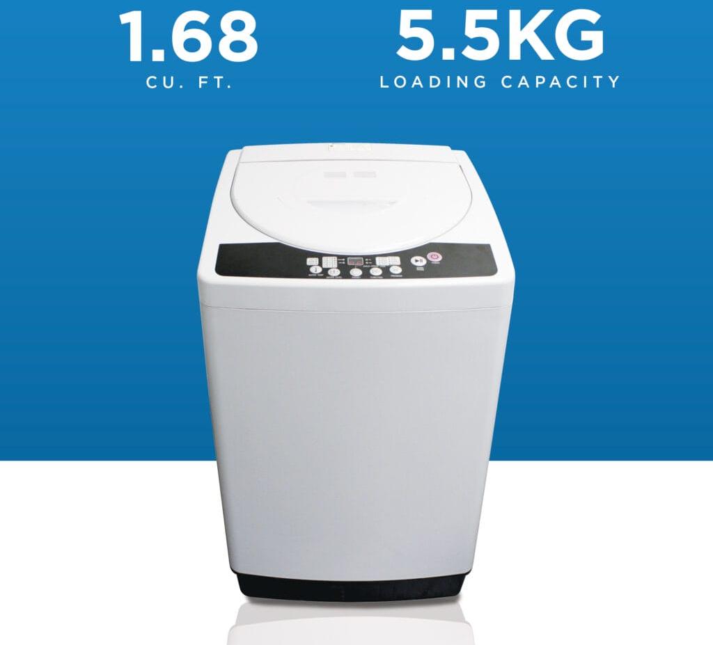 Danby - 1.6 cu. ft. Compact Top Load White Washing Machine - DWM055A1WDB-6