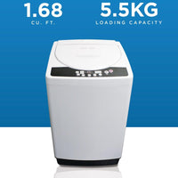 Danby - 1.6 cu. ft. Compact Top Load White Washing Machine - DWM055A1WDB-6
