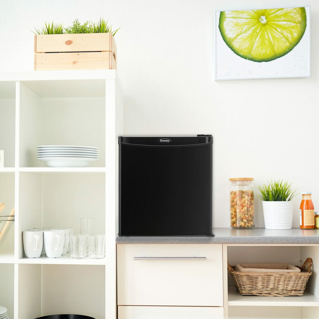 Danby - 1.6 cu.ft. Black Compact Fridge - DAR016A1BDB