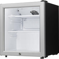 Danby - 1.6 cu.ft. Compact Platinum Glass Door Fridge - DAG016A2BDB