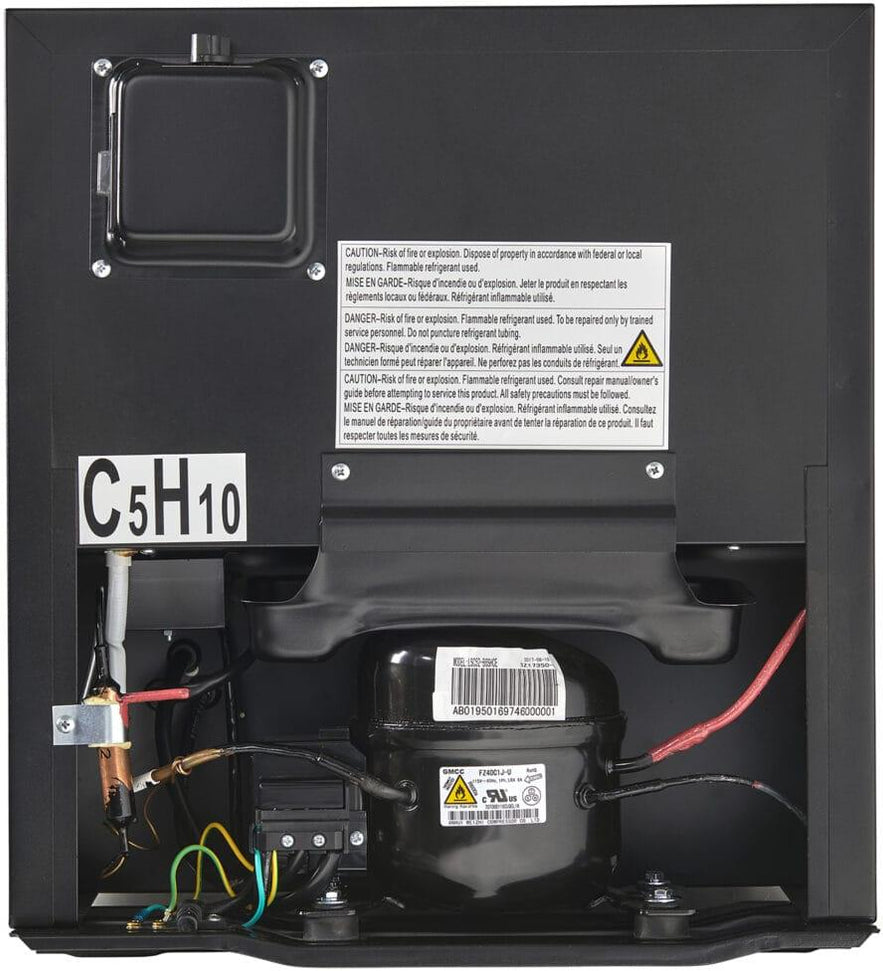 Danby - 1.6 cu.ft. Compact Platinum Glass Door Fridge - DAG016A2BDB