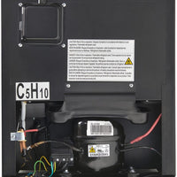 Danby - 1.6 cu.ft. Compact Platinum Glass Door Fridge - DAG016A2BDB