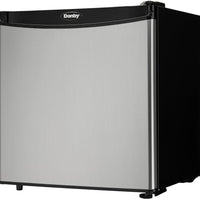 Danby - 1.6 cu.ft. Stainless Steel Door Black Cabinet Compact Fridge - DAR016A1BSLDB