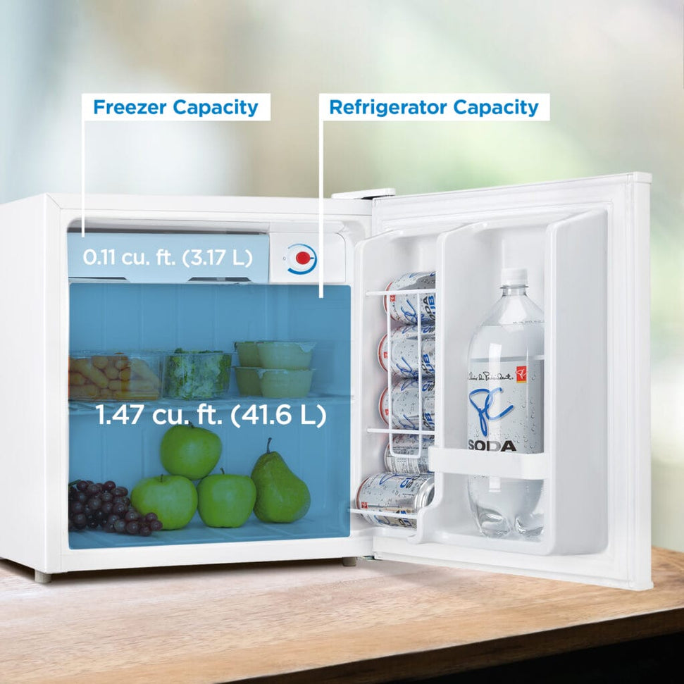 Danby - 1.6 cu.ft. White Compact Fridge - DCR016A3WDB