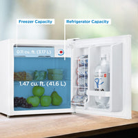 Danby - 1.6 cu.ft. White Compact Fridge - DCR016A3WDB