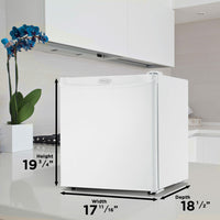 Danby - 1.6 cu.ft. White Compact Fridge - DCR016A3WDB