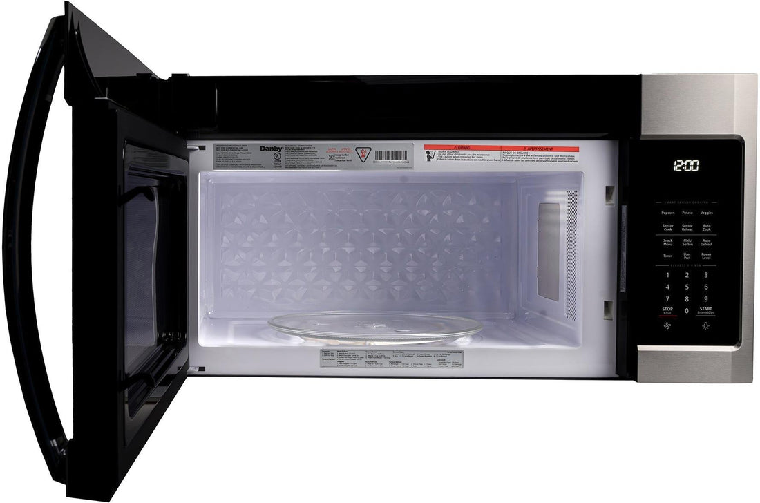 Danby - 1.7 cu.ft. Stainless Steel Over The Range Microwave Oven - DOM1741BSSDB