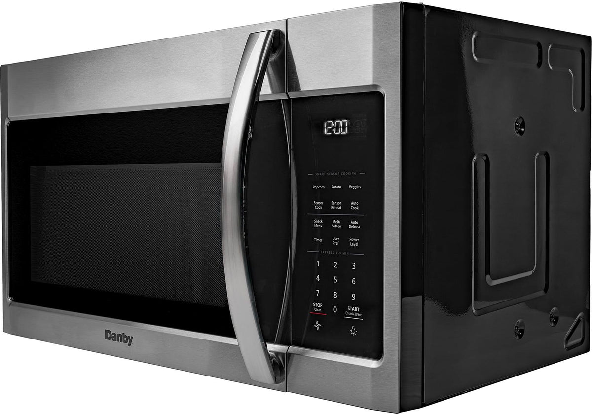 Danby - 1.7 cu.ft. Stainless Steel Over The Range Microwave Oven - DOM1741BSSDB