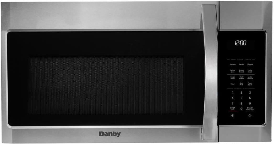 Danby - 1.7 cu.ft. Stainless Steel Over The Range Microwave Oven - DOM1741BSSDB