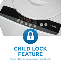 Danby - 1.8 cu. ft. Compact Top Load White Washing Machine - DWM065A1WDB-6