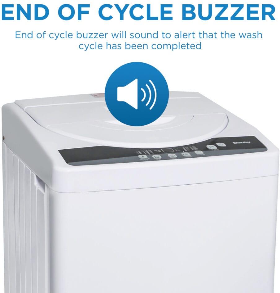 Danby - 1.8 cu. ft. Compact Top Load White Washing Machine - DWM065A1WDB-6