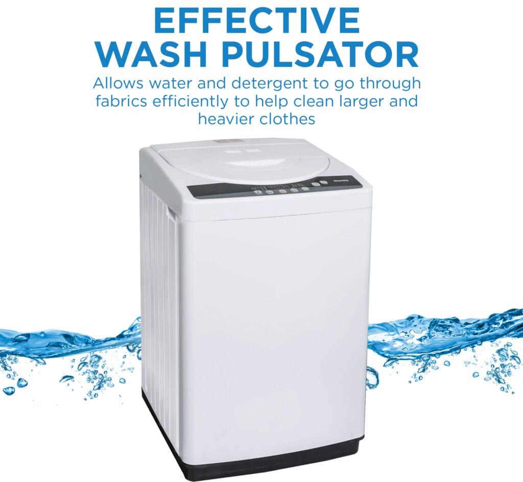 Danby - 1.8 cu. ft. Compact Top Load White Washing Machine - DWM065A1WDB-6